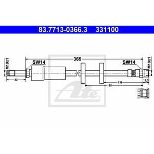 83.7713-0366.3
ATE
Przewód hamulcowy elastyczny

