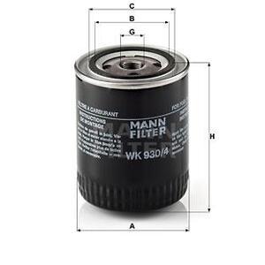 WK 930/4
MANN-FILTER LKW
Filtr paliwa
