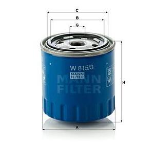 W 815/3
MANN-FILTER
Filtr oleju
