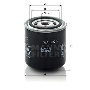 WA 923/2
MANN-FILTER LKW
Filtr płynu chłodzącego
