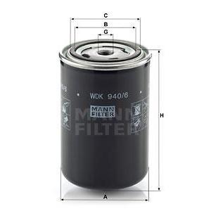 WDK 940/6
MANN-FILTER LKW
Filtr paliwa
