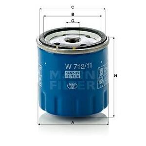 W 712/11
MANN-FILTER
Filtr oleju
