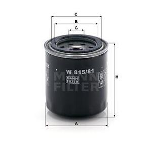 W 815/81
MANN-FILTER
Filtr oleju
