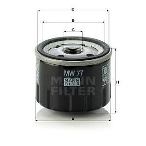MW 77
MANN-FILTER
Filtr oleju
