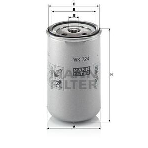 WK 724
MANN-FILTER LKW
Filtr paliwa
