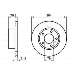 0 986 478 043
BOSCH
Tarcza hamulcowa
