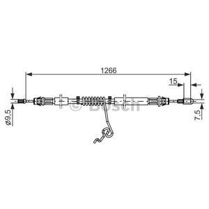 1 987 482 281
BOSCH
Cięgło, hamulec postojowy
