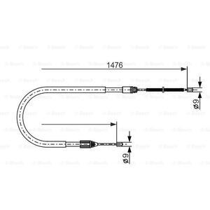 1 987 477 639
BOSCH
Cięgło, hamulec postojowy
