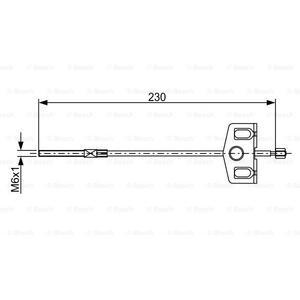 1 987 482 629
BOSCH
Cięgło, hamulec postojowy
