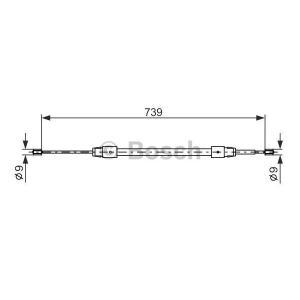 1 987 477 691
BOSCH
Cięgło, hamulec postojowy
