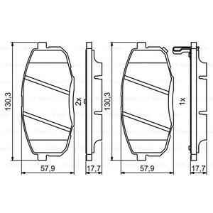 0 986 494 995
BOSCH
Klocki hamulcowe
