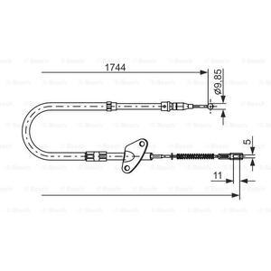 1 987 477 122
BOSCH
Cięgło, hamulec postojowy
