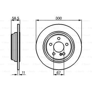 0 986 478 472
BOSCH
Tarcza hamulcowa
