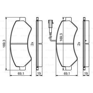 0 986 494 799
BOSCH
Klocki hamulcowe
