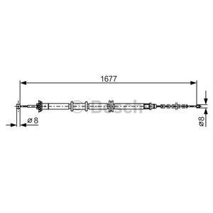 1 987 482 208
BOSCH
Cięgło, hamulec postojowy
