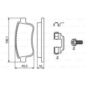 0 986 494 735
BOSCH
Klocki hamulcowe
