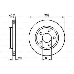 0 986 478 316
BOSCH
Tarcza hamulcowa
