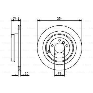 0 986 479 479
BOSCH
Tarcza hamulcowa
