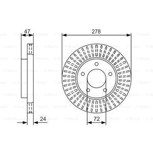 0 986 479 A52
BOSCH
Tarcza hamulcowa
