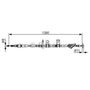 1 987 482 090
BOSCH
Cięgło, hamulec postojowy
