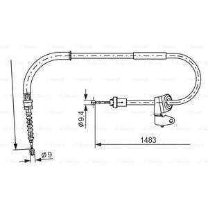 1 987 482 228
BOSCH
Cięgło, hamulec postojowy
