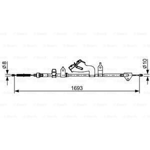 1 987 482 657
BOSCH
Cięgło, hamulec postojowy
