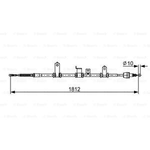 1 987 482 615
BOSCH
Cięgło, hamulec postojowy
