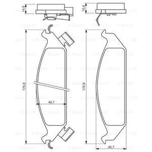 0 986 494 313
BOSCH
Klocki hamulcowe
