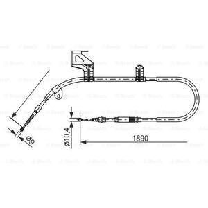 1 987 477 803
BOSCH
Cięgło, hamulec postojowy
