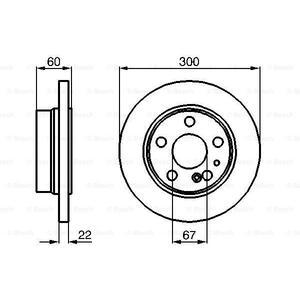 0 986 478 566
BOSCH
Tarcza hamulcowa
