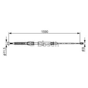 1 987 482 265
BOSCH
Cięgło, hamulec postojowy
