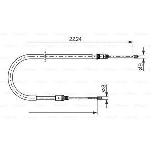 1 987 482 303
BOSCH
Cięgło, hamulec postojowy
