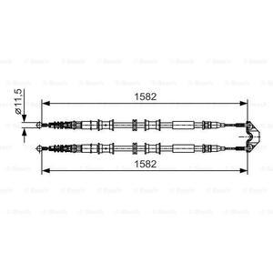 1 987 482 138
BOSCH
Cięgło, hamulec postojowy
