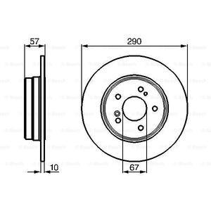 0 986 478 446
BOSCH
Tarcza hamulcowa
