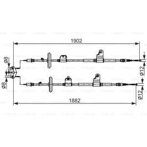 1 987 482 562
BOSCH
Cięgło, hamulec postojowy
