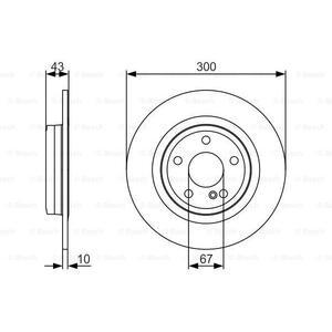 0 986 479 A38
BOSCH
Tarcza hamulcowa
