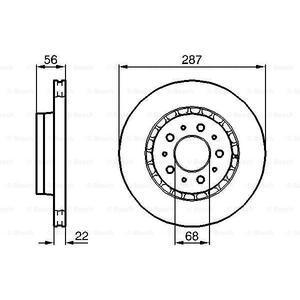 0 986 478 388
BOSCH
Tarcza hamulcowa
