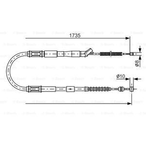 1 987 482 160
BOSCH
Cięgło, hamulec postojowy
