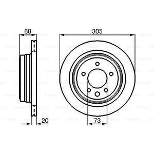 0 986 478 660
BOSCH
Tarcza hamulcowa
