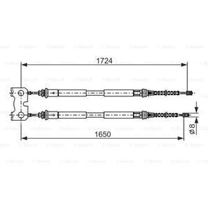 1 987 477 835
BOSCH
Cięgło, hamulec postojowy
