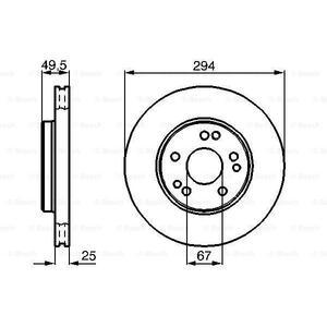 0 986 478 428
BOSCH
Tarcza hamulcowa
