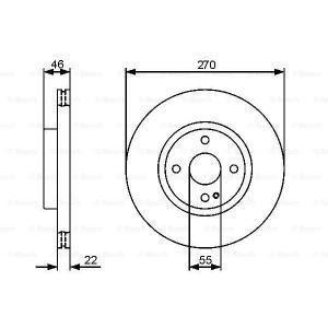 0 986 479 472
BOSCH
Tarcza hamulcowa
