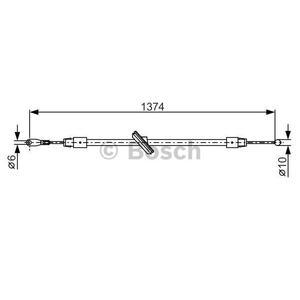 1 987 482 312
BOSCH
Cięgło, hamulec postojowy
