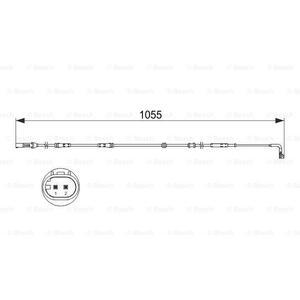1 987 473 507
BOSCH
Styk ostrzegawczy, zużycie okładzin hamulcowych
