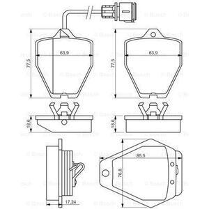 0 986 494 436
BOSCH
Klocki hamulcowe
