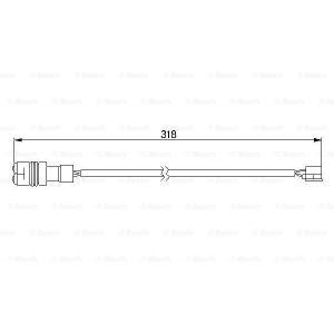 1 987 474 988
BOSCH
Styk ostrzegawczy, zużycie okładzin hamulcowych
