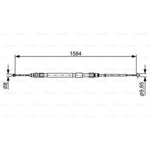 1 987 482 491
BOSCH
Cięgło, hamulec postojowy
