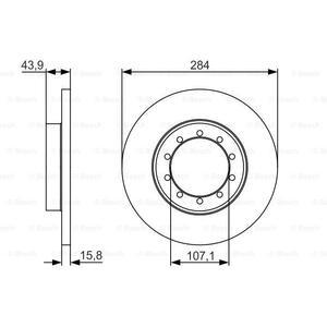 0 986 479 A34
BOSCH
Tarcza hamulcowa
