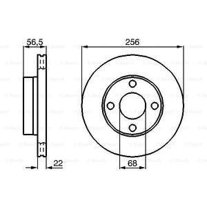 0 986 478 550
BOSCH
Tarcza hamulcowa
