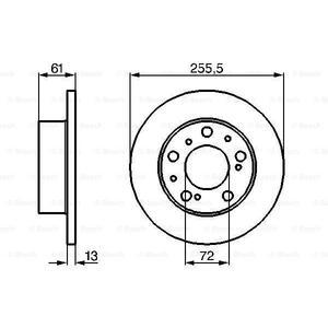 0 986 478 067
BOSCH
Tarcza hamulcowa
